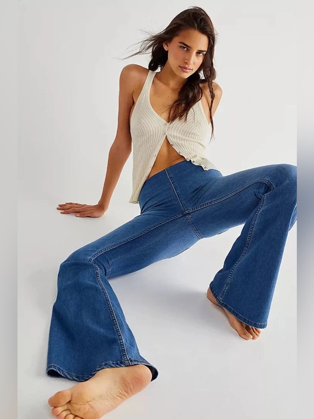Free People - We The Free Penny Pull On Flare Jeans